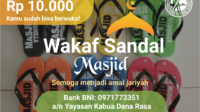 Wakaf Sandal Masjid Tasikmalaya dan Priangan Timur
