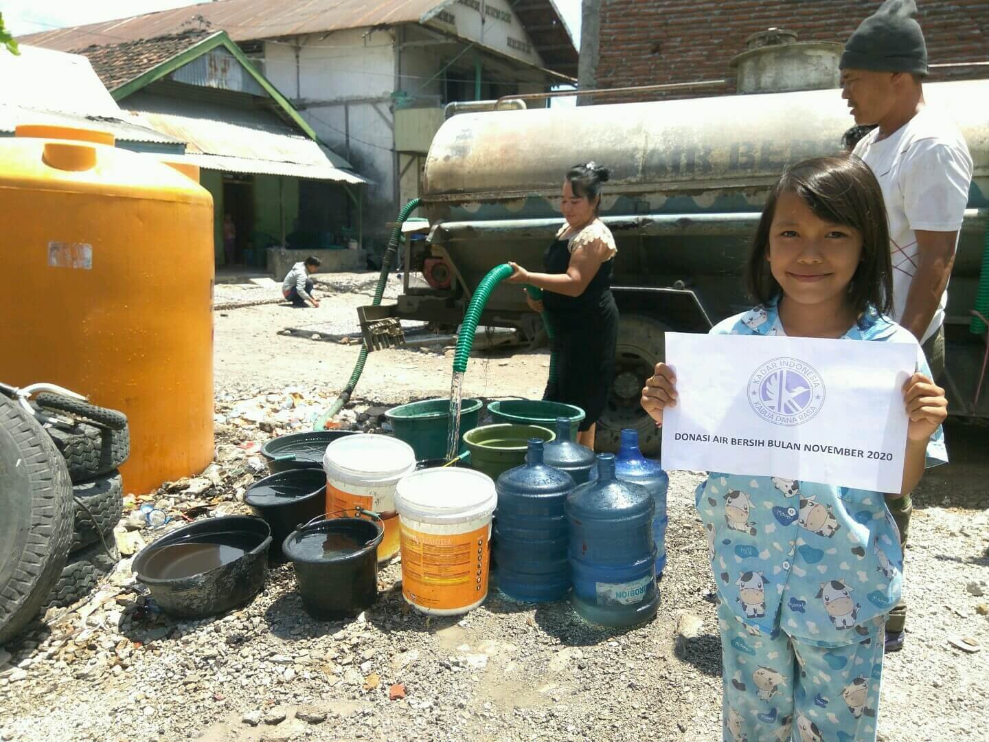 Penyaluran air bersih di Kota Bima pada bulan November 2020